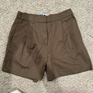 Old Navy Extra High-Rise Taylor Shorts | Adjustable Waist | Size M | Khaki Green
